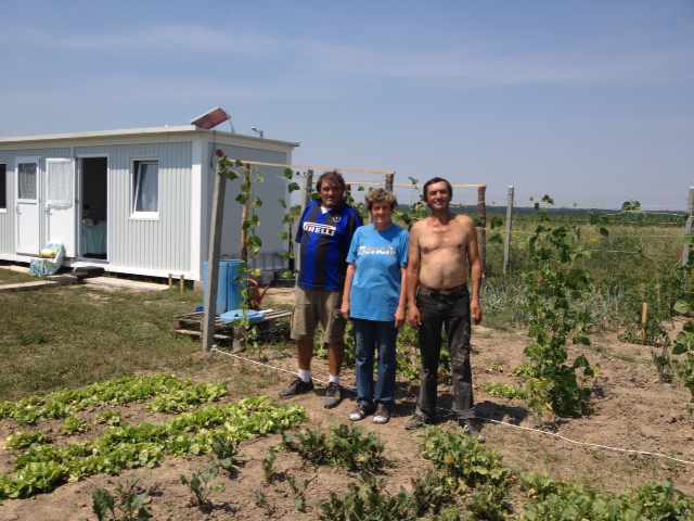 The small community in Oradea have started to grow their own food