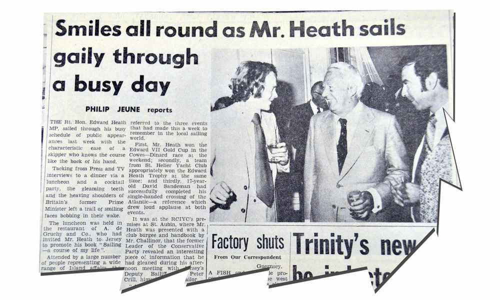 How the JEP reported on one of Ted Heath's visits to the Island