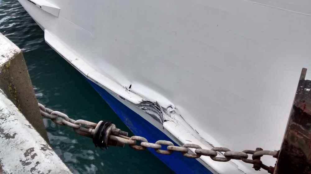 The damage to Condor Liberation's protective belting