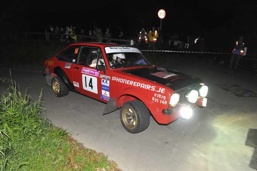 Ross Le Noa and Dominic Volante in their Ford Escort Mk II