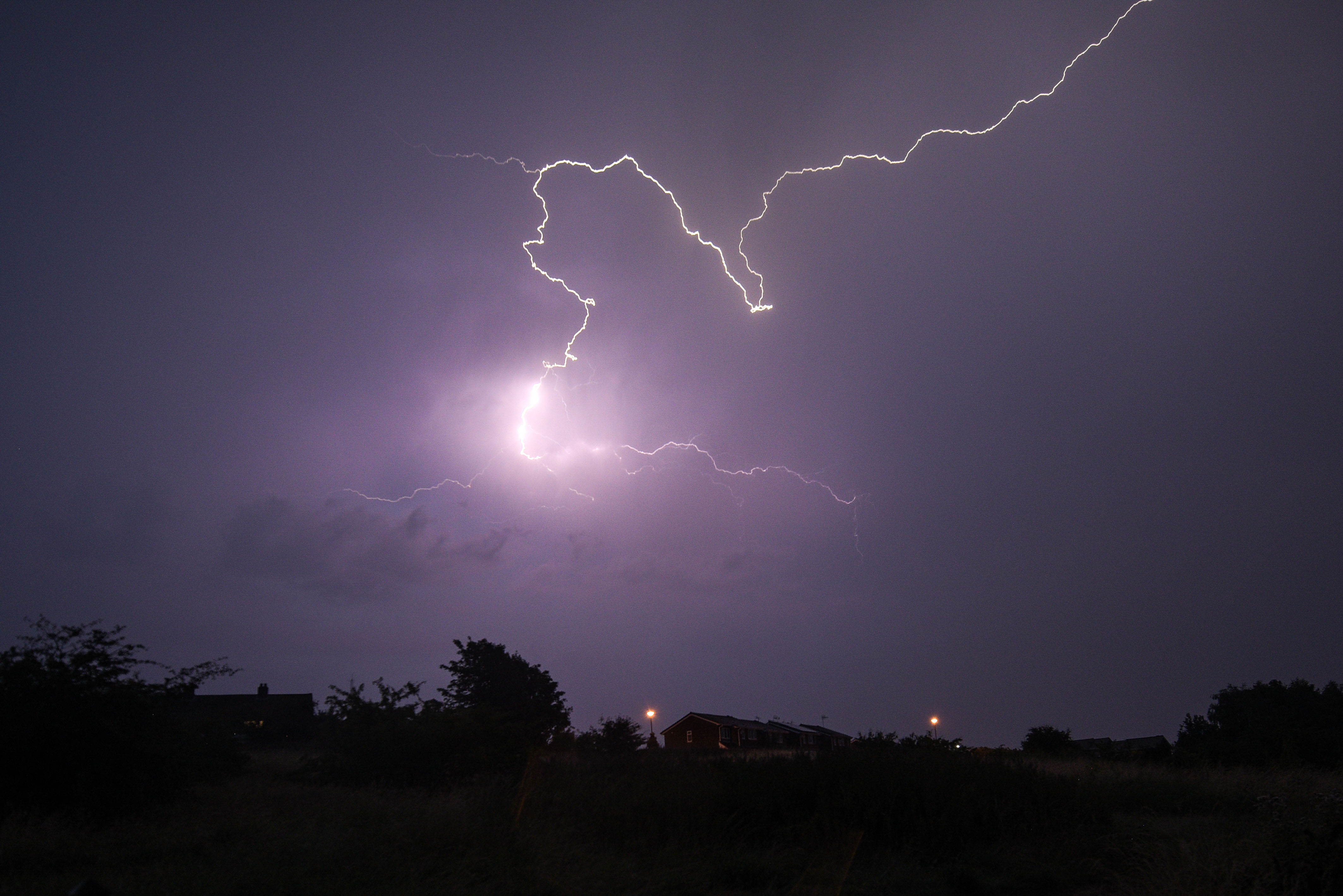 Thunderstorms arrive in the West Midlands with lightning and flooded houses  | Express & Star