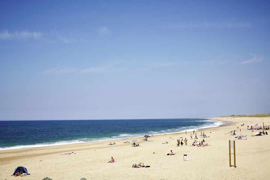 The beach at Hossegor, a popular surfing centre