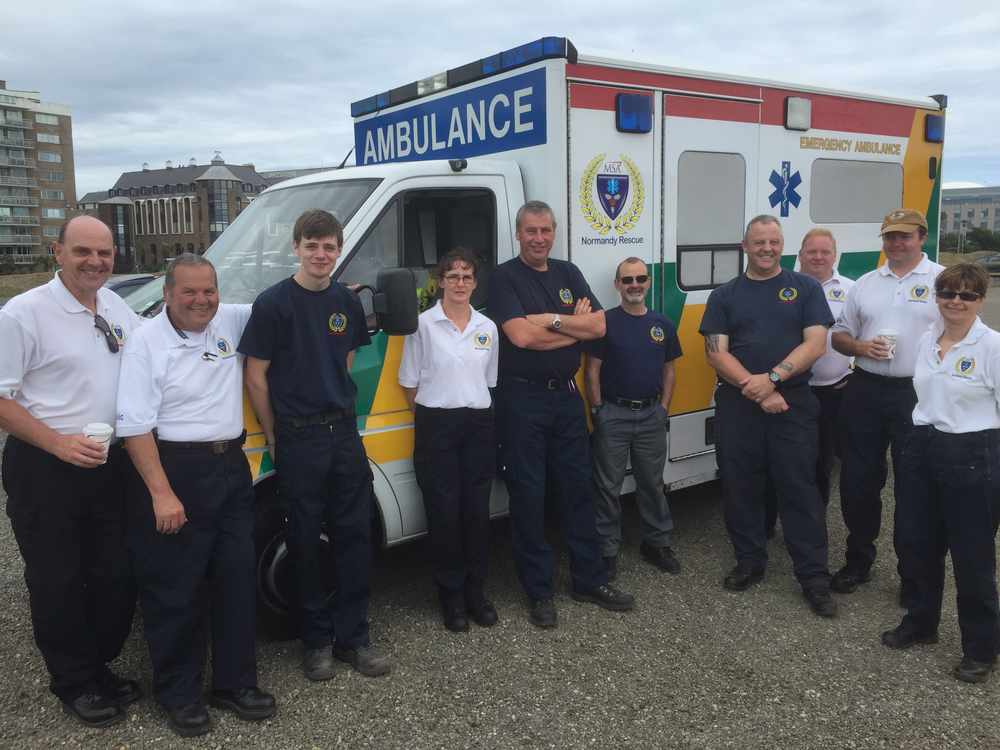 Members of the Normandy Rescue team. The team plays an essential role in providing medical cover at public events
