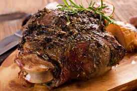 Tasty roast lamb