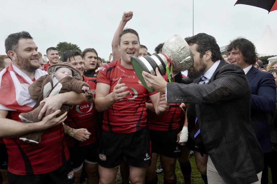 Jersey celebrate their Siam Cup win with Henry Cavill, who even drank out of the cup