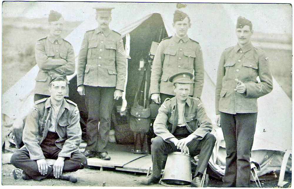 Members of the Jersey Militia, who were called out in 1914 to defend the Islands