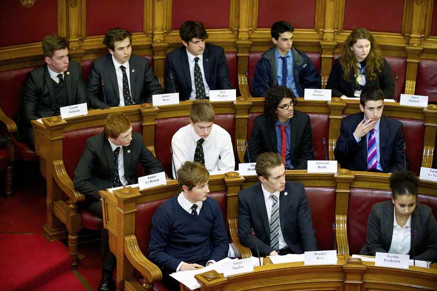 The Youth Assembly took over the Chamber for the day