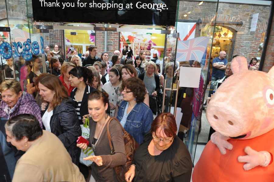 There was a huge rush of people at the opening of George in 2012