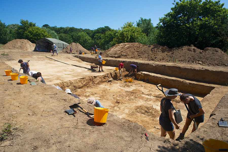 The archaeological dig at Les Varines