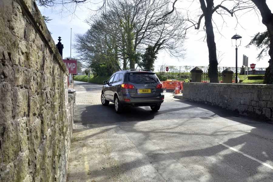 The new traffic calming measure in St Mary