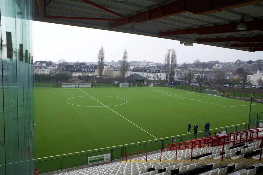 Jersey football has recently benefited from the construction of a new third-generation pitch at Springfield. Picture: DAVID FERGUSON