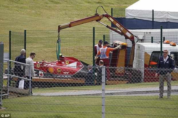 Kimi Raikkonen survived a bad crash at Silverstone