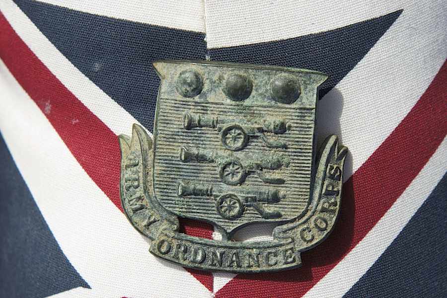 An 1896-1918 Army Ordnance Department and Corps cap badge