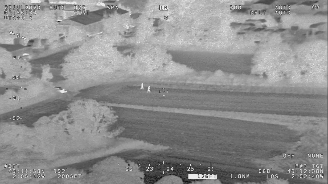 An image taken during the search from the CIAS aircraft's infra-red camera. Picture: Channel Islands Air Search (28908268)