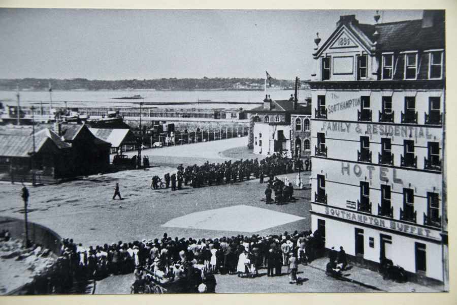 The Southampton Hotel in the centre of the action on Liberation Day 1945