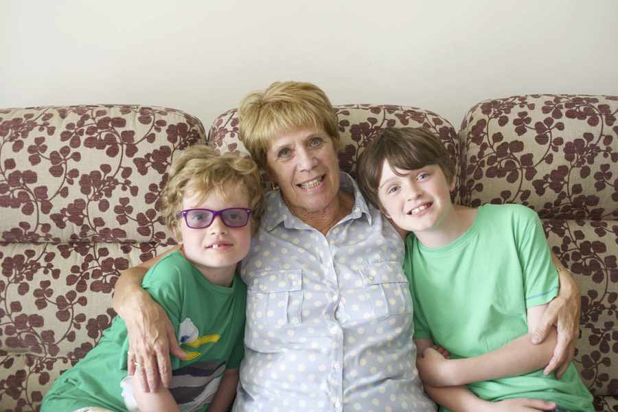 Jo Brown will 'do anything' for her grandchildren say Charlotte (9) and Lucy Pope (11)