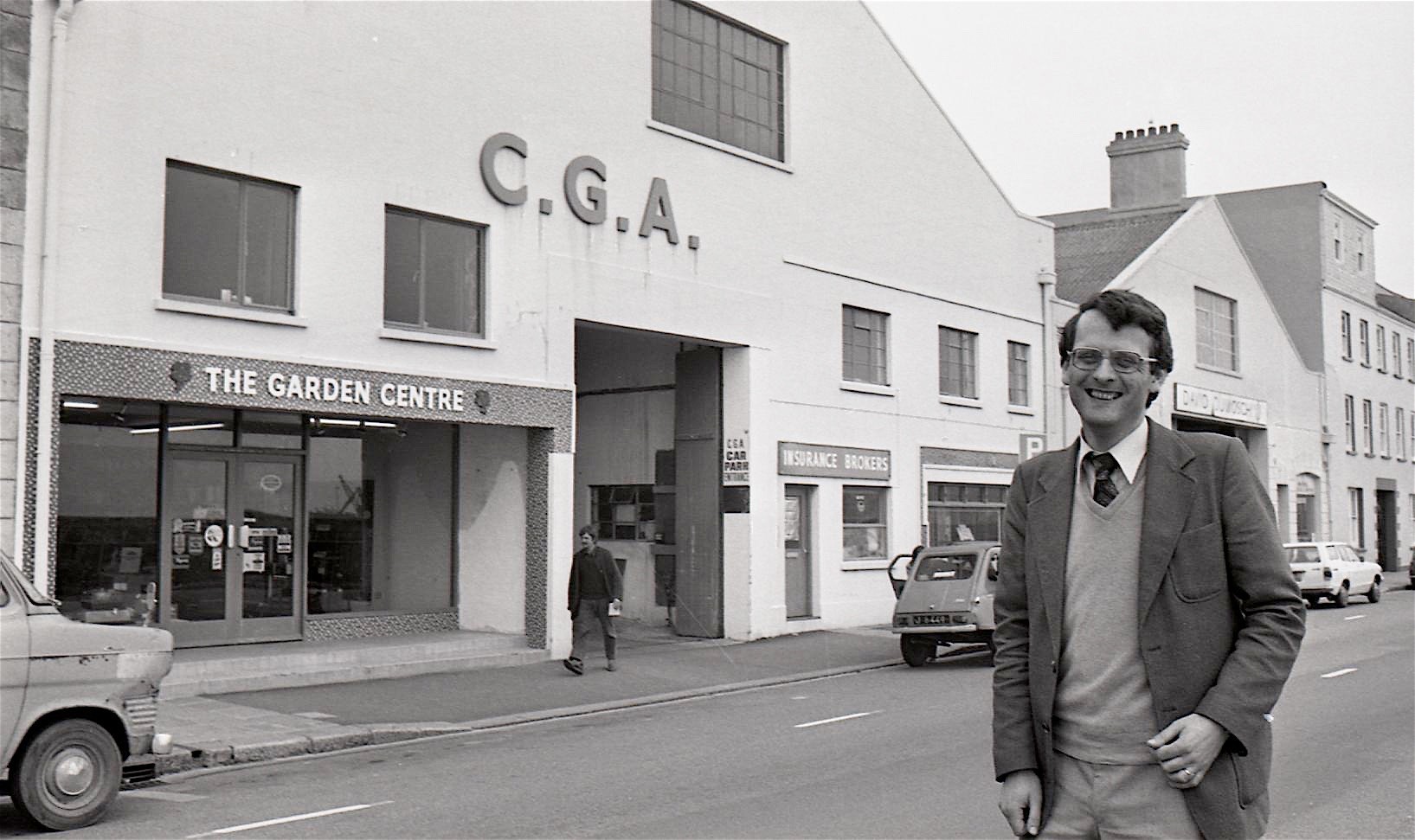 Len Norman, at the Country Gentlemen's Association, which is selling up its local interests in Jersey. Taken April 1982. (30936886)