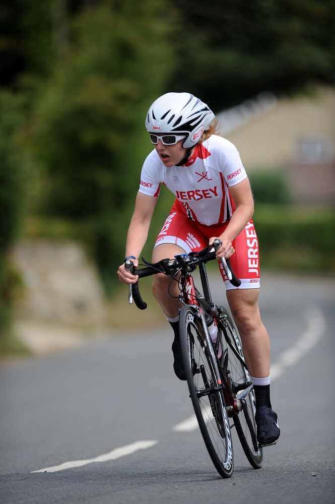 Kim Ashton won individual gold in the road race at Isle of Wight 2011