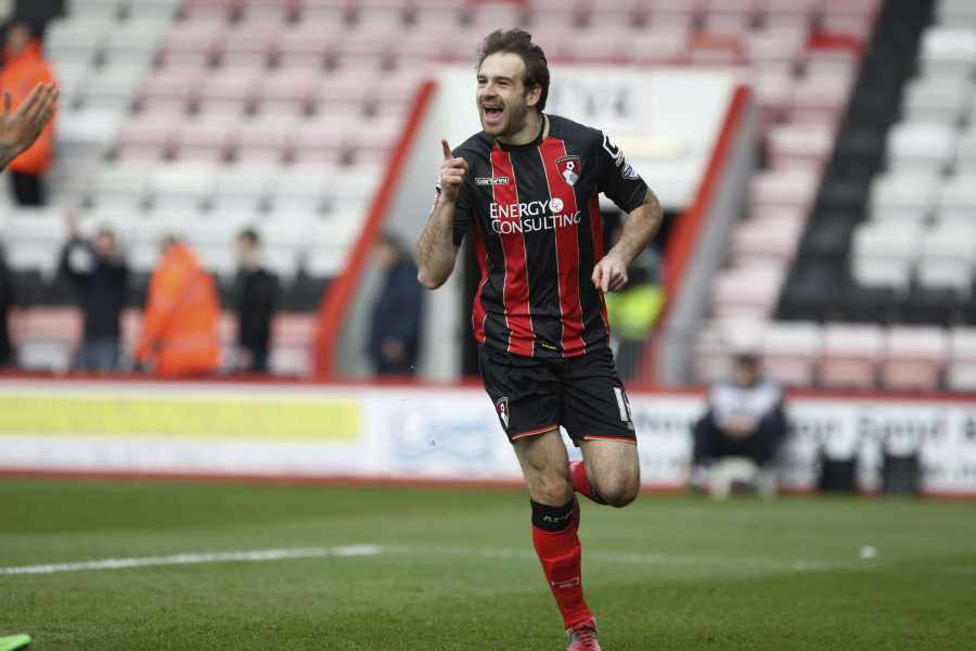 Pitman has played in every division of the Football League for Bournemouth since their escape from relegation in League 2 just six years ago Picture: BOURNEMOUTH DAILY ECHO