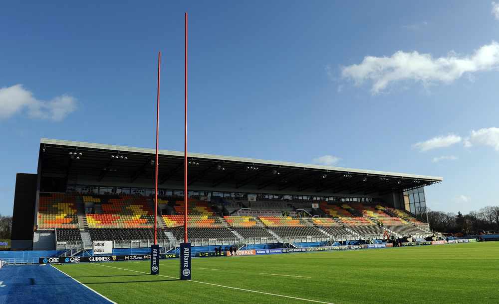 Fans are encouraged onto the 4G surface at Saracens' Allianz Park. Picture: PA