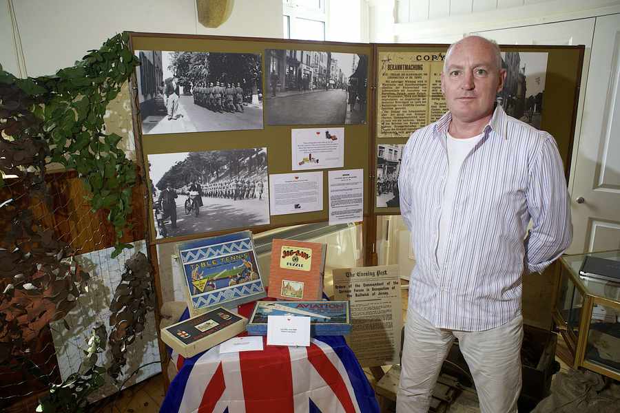 Colin Isherwood of the Channel Islands Occupation Society with the William Brown Ledger