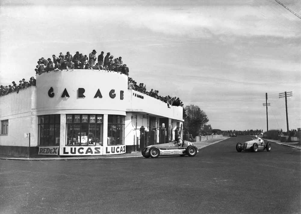 A Maserati duel at Bel Royal in the Jersey International Road Race, 1948