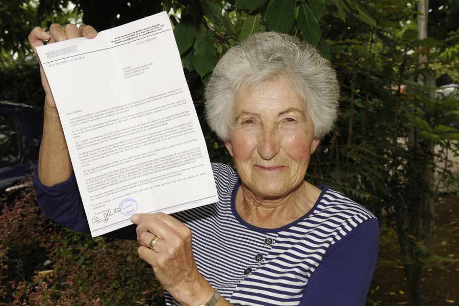 In July 2014, a grandmother warned Islanders not to be taken in by conmen after she received a scam letter saying she could have 2,970,000 euros transferred into her account. Gladys Kalber was told in the letter that she could receive 60 per cent of a 4,950,000-euro fortune belonging to a deceased woman. The scam came as the States of Jersey Police issued a warning after a number of Islanders were targeted in a different mail scam earlier the same week. The letter Ms Kalber received claimed it was from a Madrid-based firm and purported to be from a lawyer who said that his efforts to find a relative of a Sara Kalber, who had died, had proved unsuccessful.