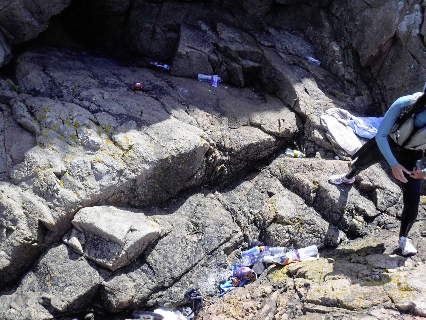 Litter at Greve de Lecq PICTURE: Jersey Adventures  (25387611)