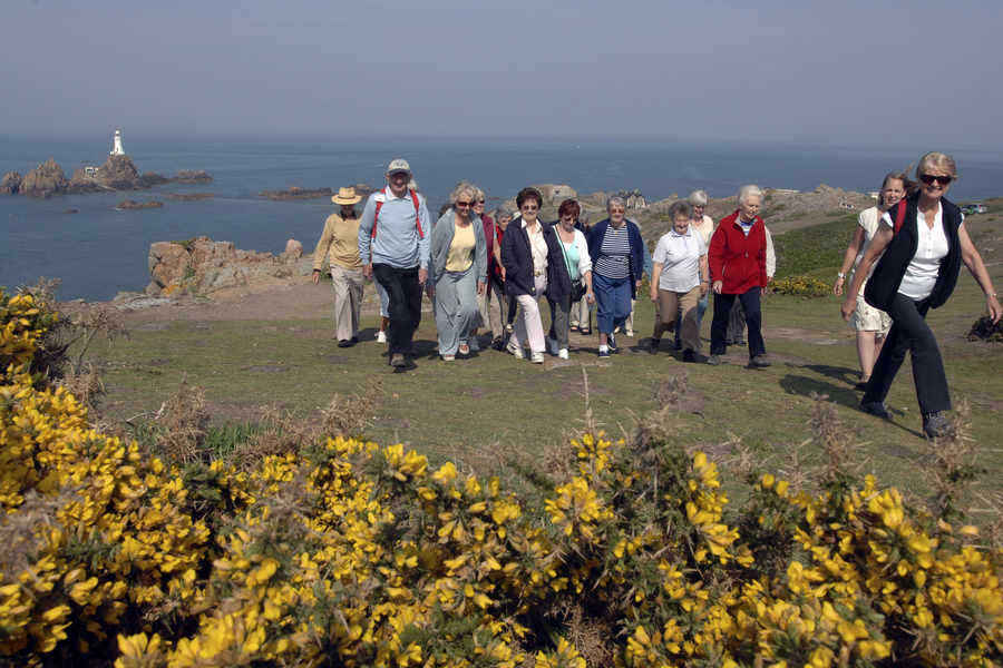 Walking is a popular activity in Jersey