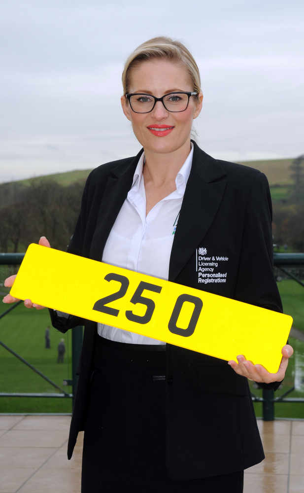 Jody Davies, DVLA Personalised Registrations? Head of Events, with registration 25 O which sold for £518,000