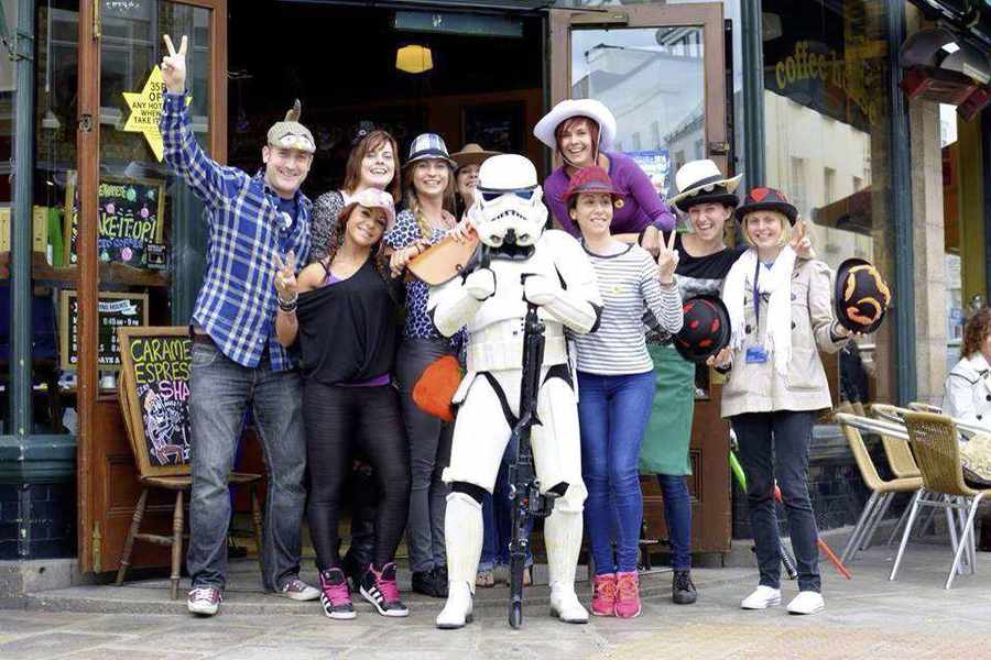 Hats For Headway at Bean Around the World in 2014