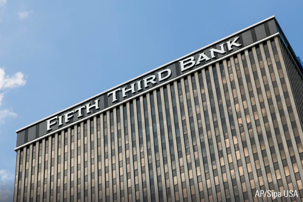 Fifth Third Bank sign on building