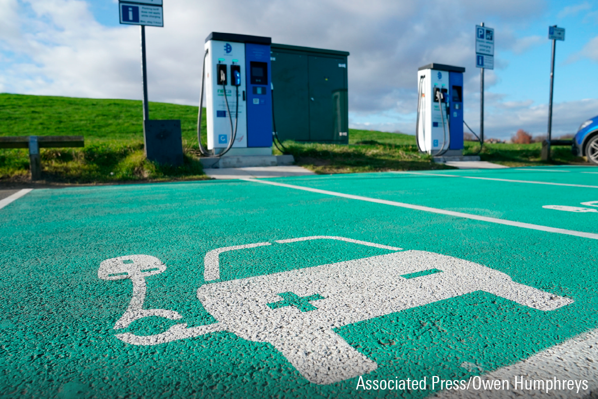 Electric vehicles charging station autos automakers