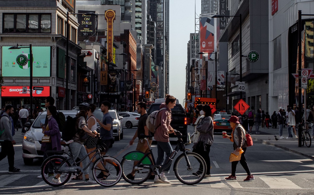 Downtown Toronto crosswalk