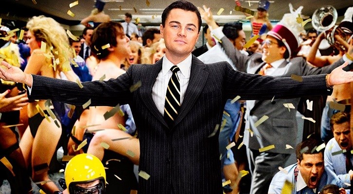Leonardo di Caprio in Wolf of Wall Street