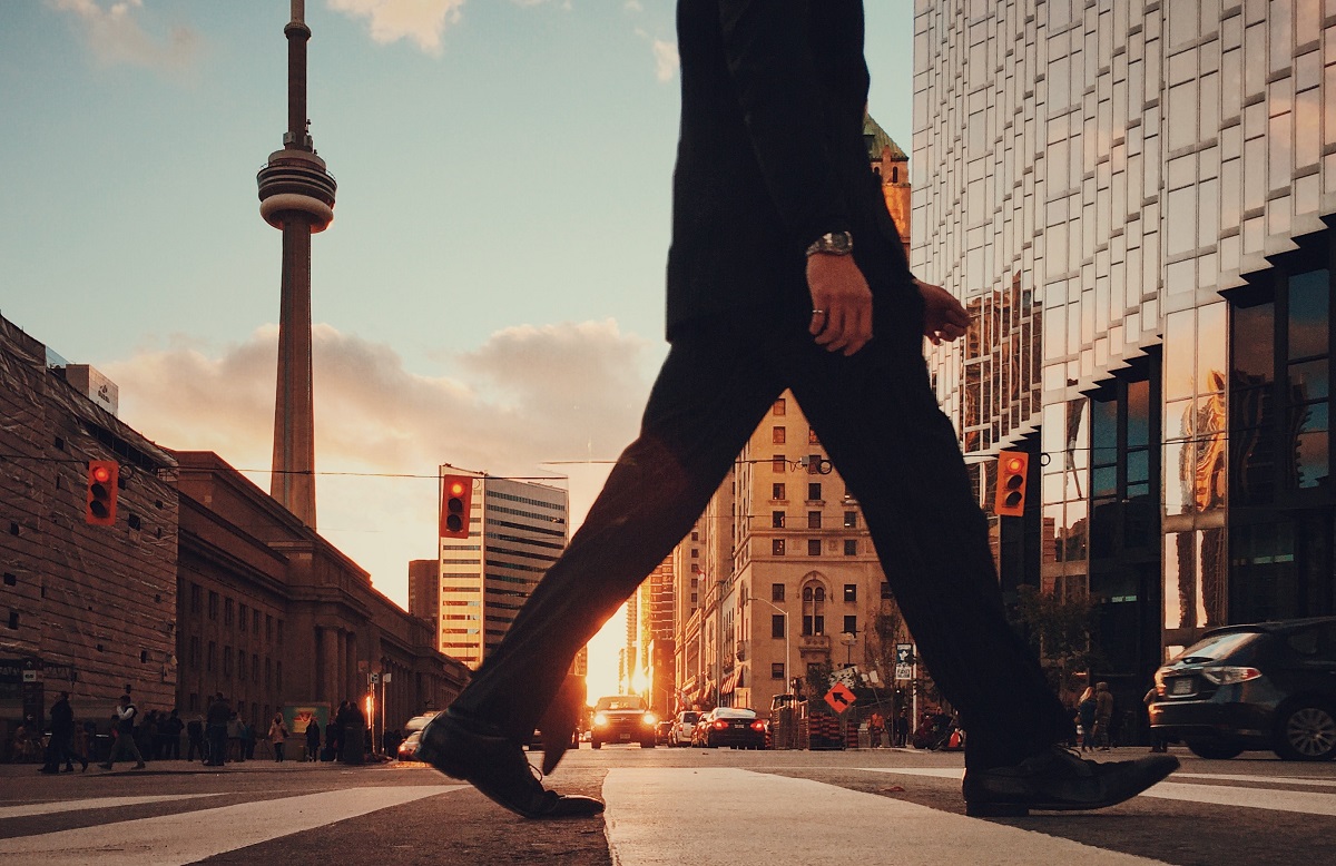 Downtown Toronto crosswalk