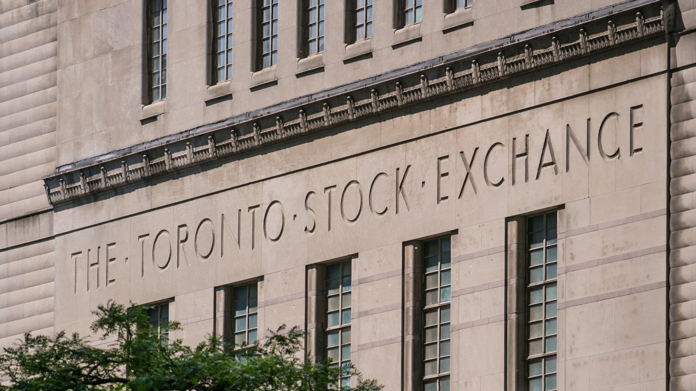 The exterior of the Toronto Stock Exchange
