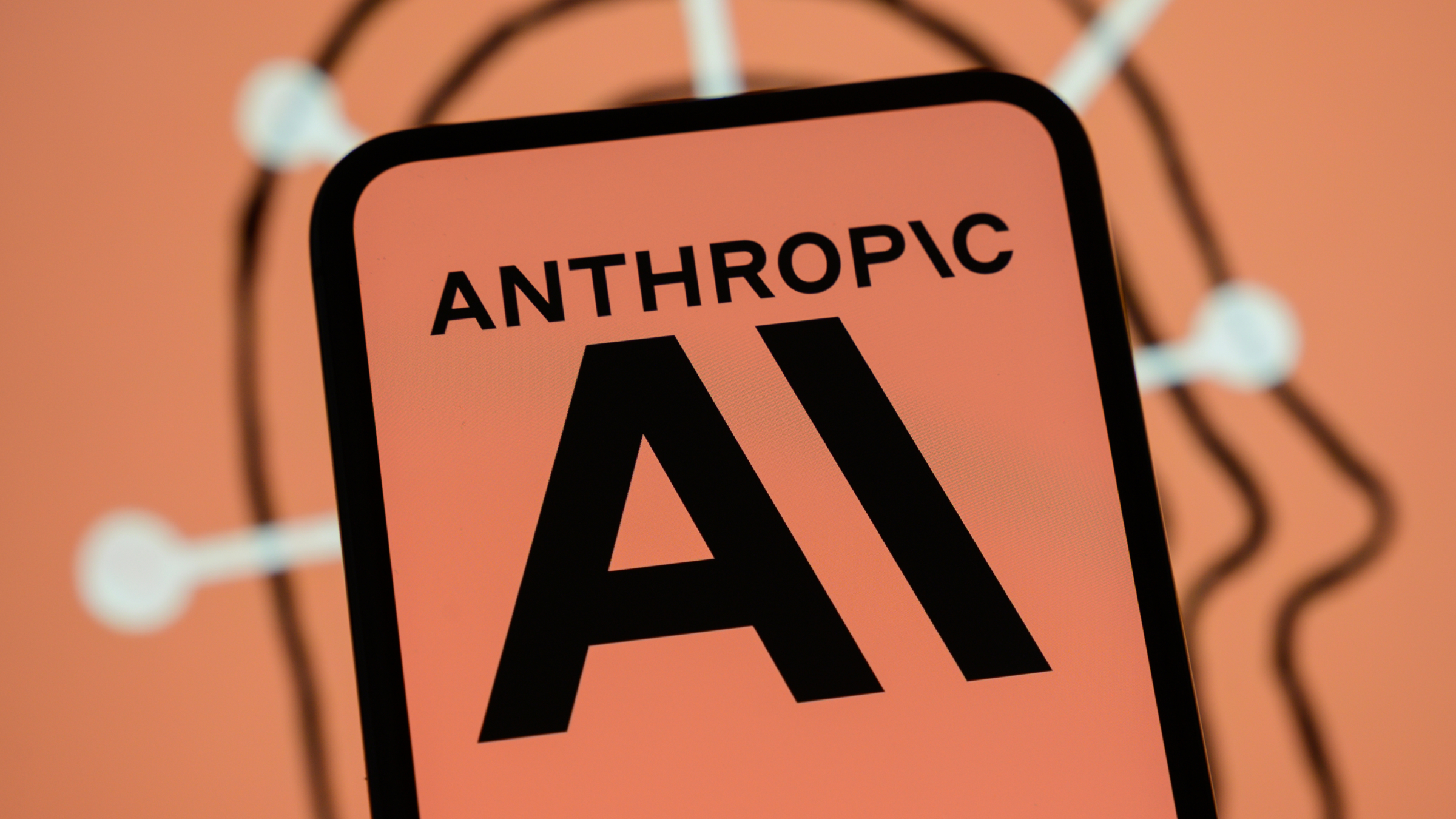 Anthropic Logo auf Smartphone
