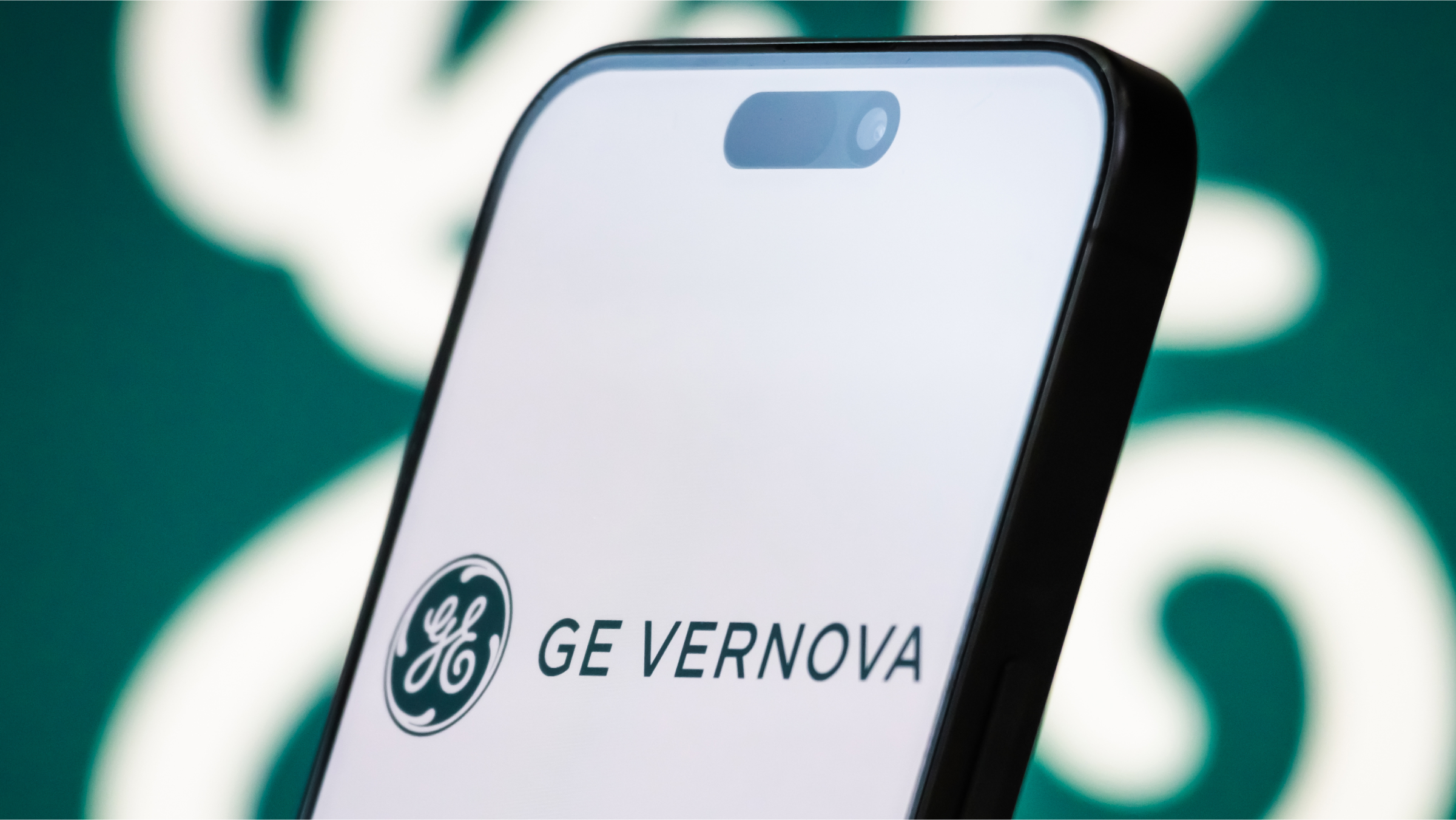 The GE Vernova is displayed on a smartphone screen.