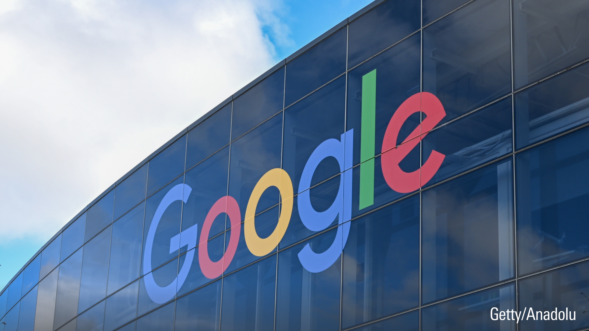 En vy över Googles huvudkontor i Mountain View, Kalifornien, USA.