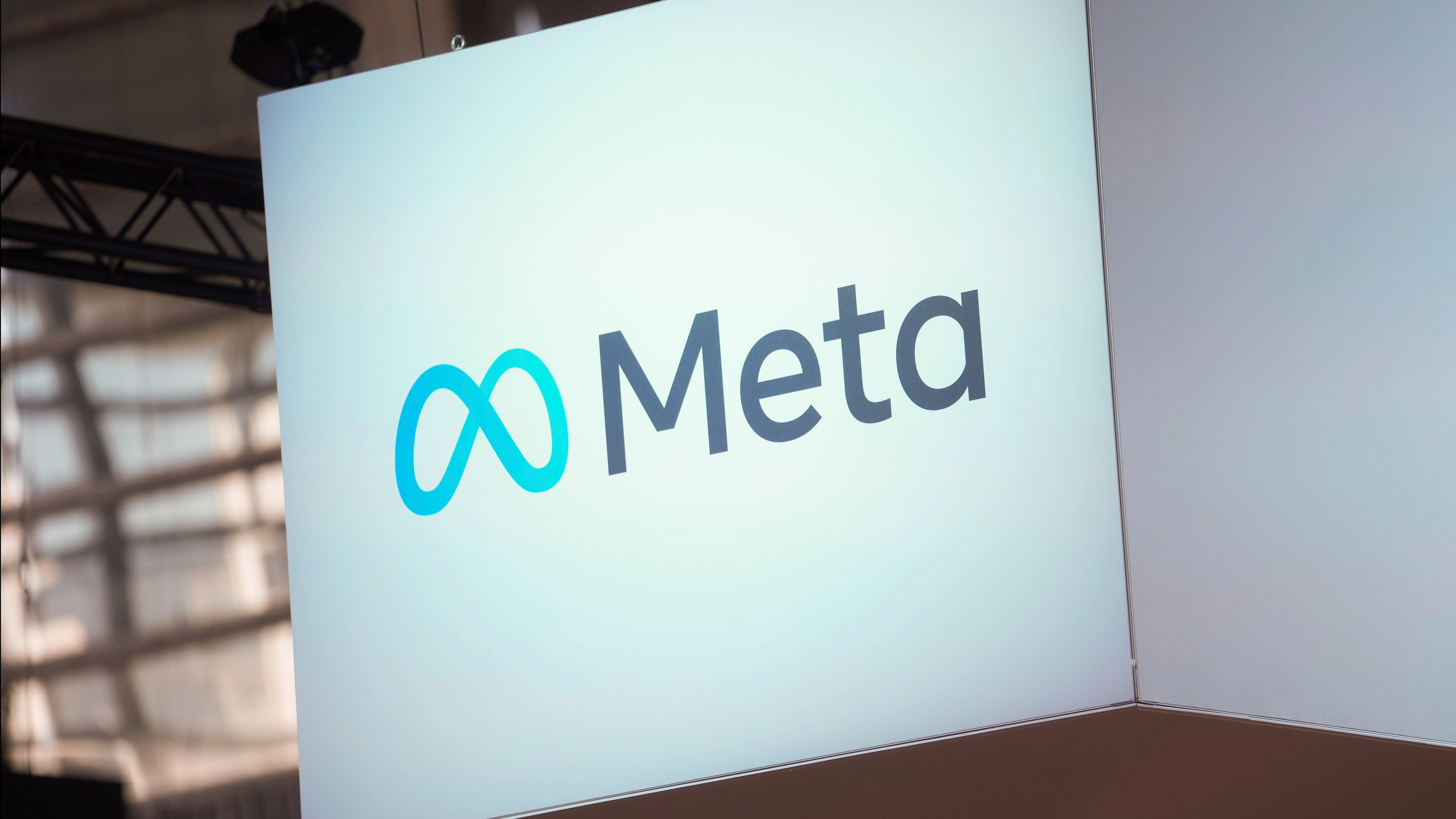 The Meta logo is seen at the Vivatech show in Paris, France, June 14, 2023.