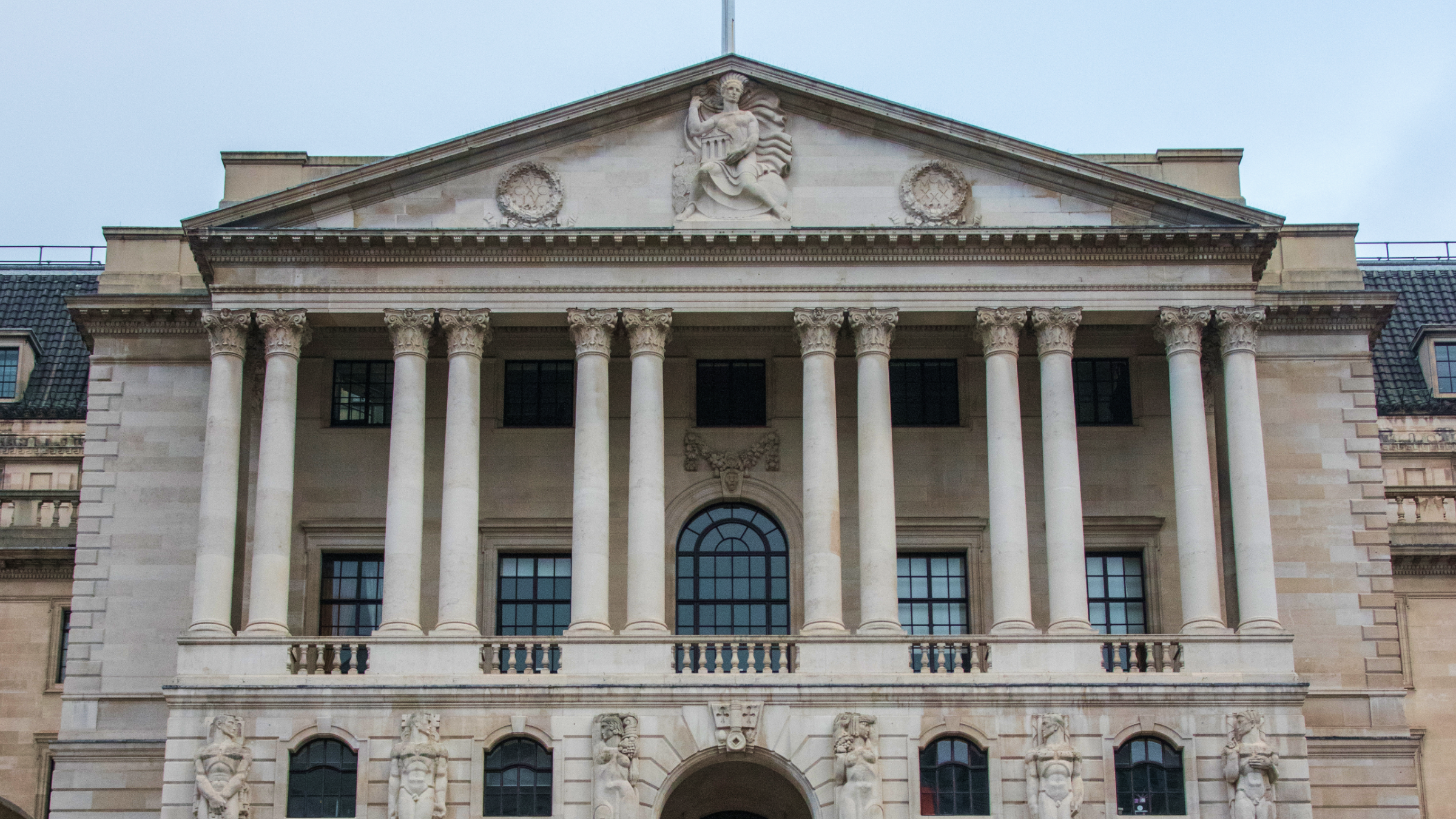 Exterior of the Bank of England.