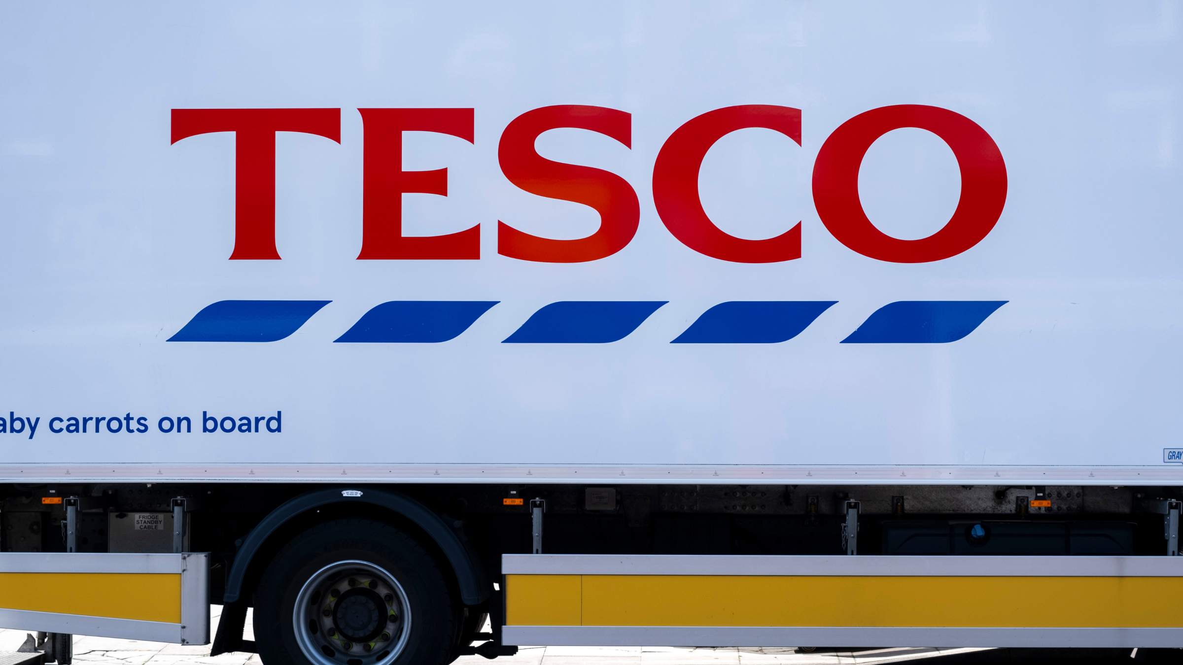 Tesco supermarket delivery van.