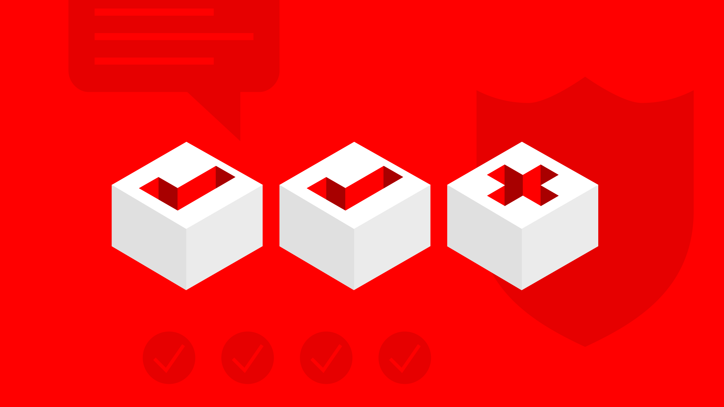 Illustration of Health Savings Account cubes with chart elements in the background