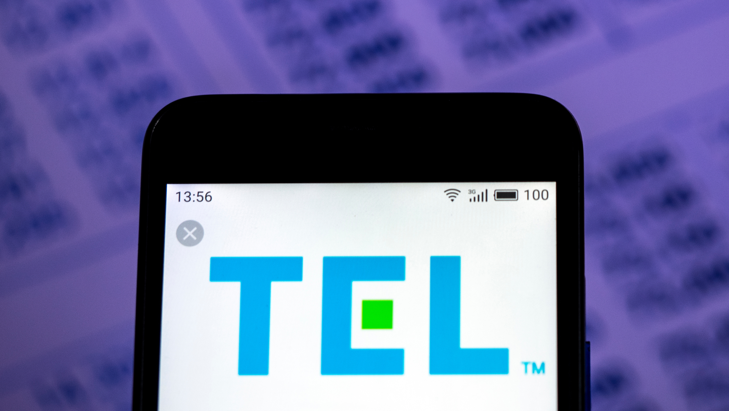 The Tokyo Electron Limited Electronics company logo seen displayed on a smartphone.