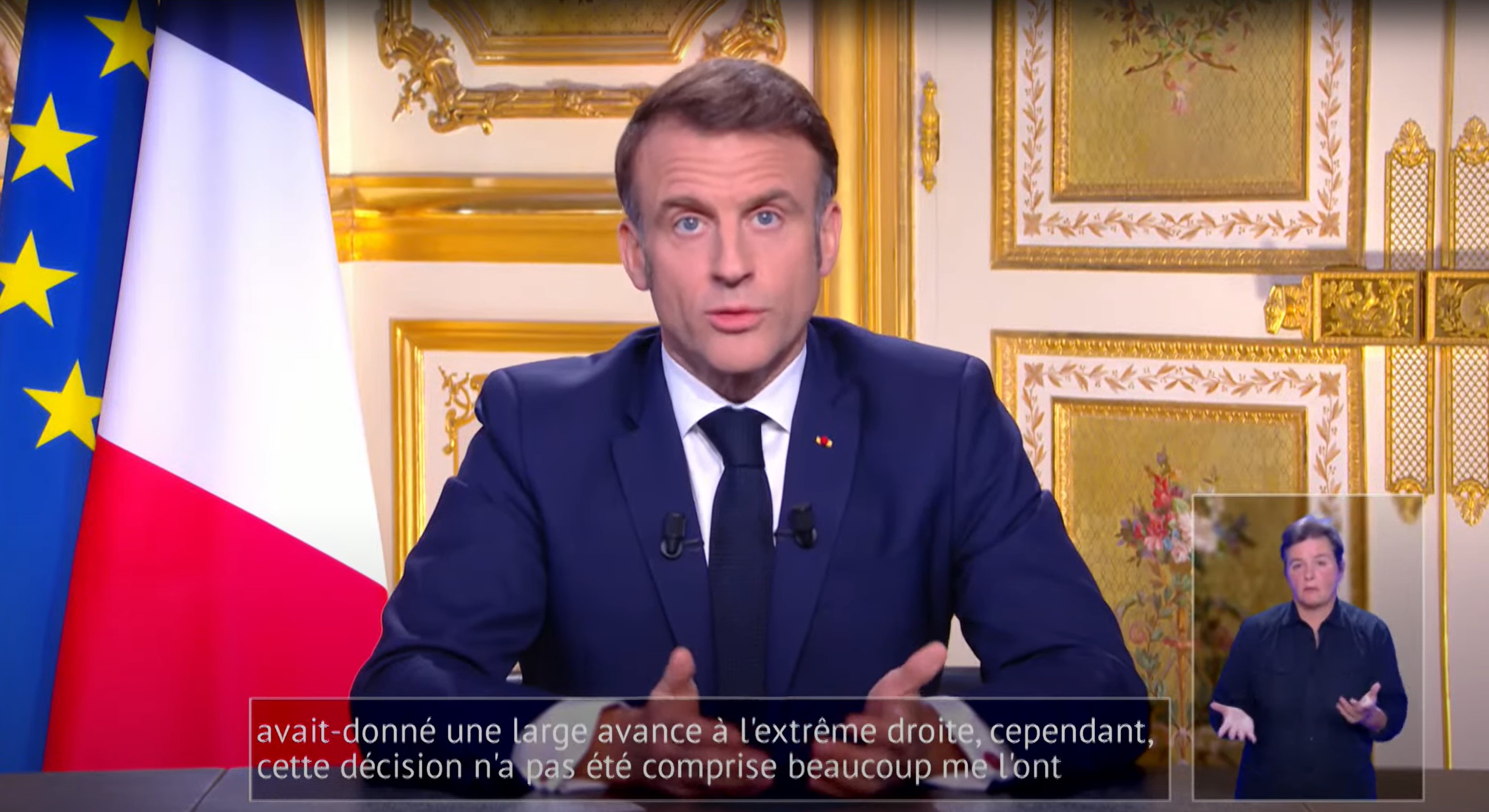 Allocution t&eacute;l&eacute;vis&eacute;e Emmanuel Macron du 5 d&eacute;cembre 2024