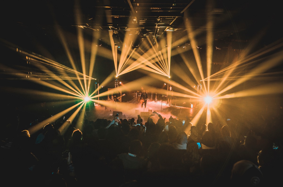 Concert d'un groupe de rock populaire