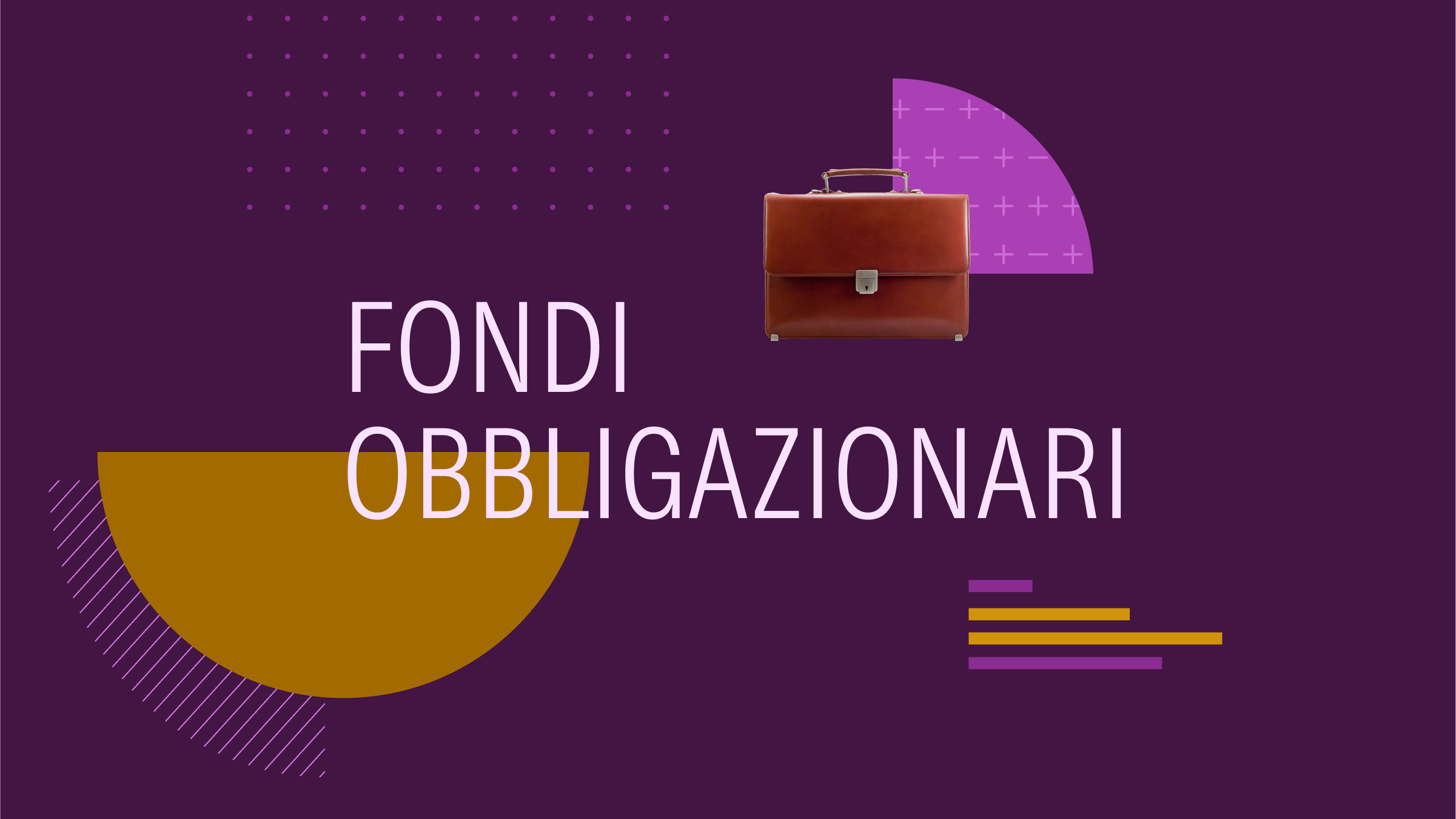 Scritta Fondi obbligazionari al centro dell'immagine su sfondo scuro