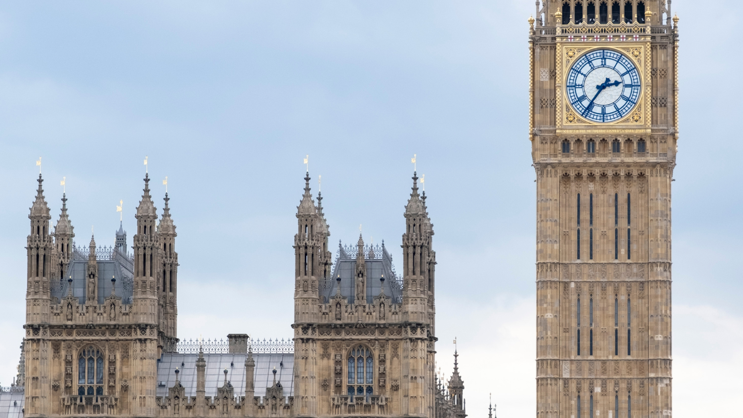 Houses Of Parliament London
View towards the Houses of Parliament, the Palace of Westminster and clock tower.