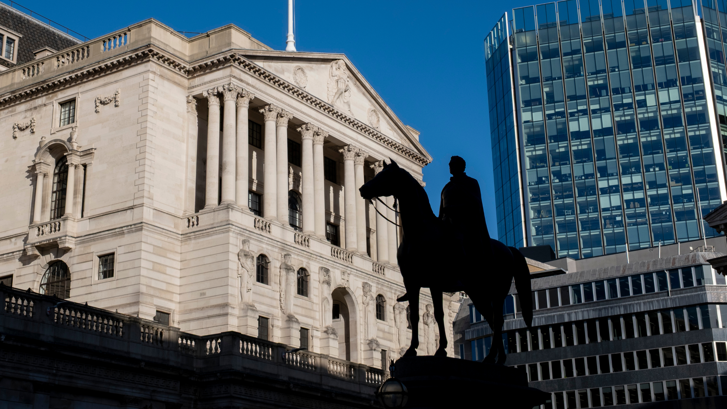 Exterior of the Bank of England.